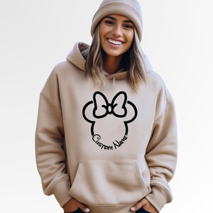Custom Birthday Gift Disney Hoodie Minnie Mouse Mickey Mouse Matching Family Custom Hoodie Disney Birthday Gift Toddler Hoodie Kids Hoodie image 8