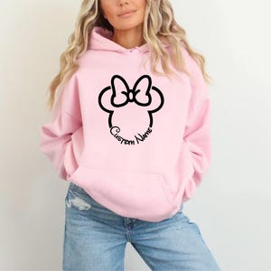 Custom Birthday Gift Disney Hoodie Minnie Mouse Mickey Mouse Matching Family Custom Hoodie Disney Birthday Gift Toddler Hoodie Kids Hoodie image 11