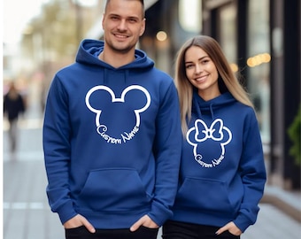 Custom Birthday Gift Disney Hoodie Minnie Mouse Mickey Mouse Matching Family Custom Hoodie Disney Birthday Gift Toddler Hoodie Kids Hoodie