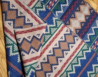 Box 2. NEW Pendleton  Blanket Wool Remnant in Native Design