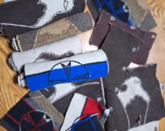 Pendleton Remnant # 4. This is a new blanket wool fabric with a buffalo theme. Comes from a smoke-free home.