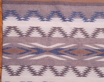 Boîte 5. Couverture Pendleton CHINLE beige/gris/crème chutes de laine feutrée