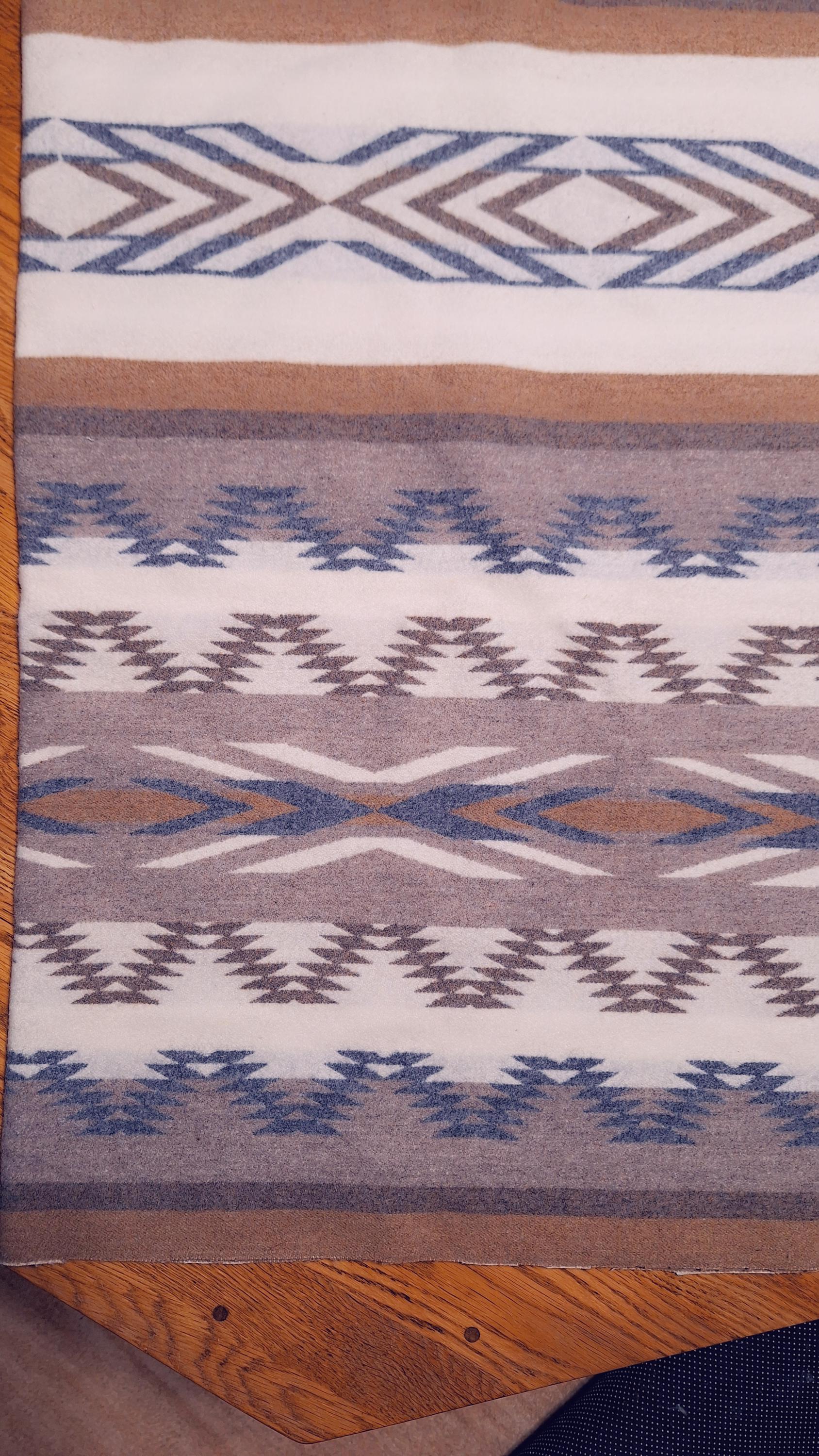 Couverture Pendleton Gris Foncé Imprimé Natif – 60x72, Neuve Avec étiquettes