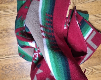 Encadré 1. Couverture Pendleton Bourgogne Chief Joseph, restes de laine feutrée