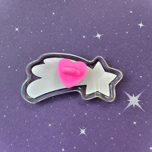 Pride Shooting Star Acrylic Pins with glitter image 10