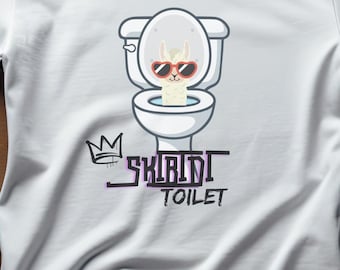Camiseta infantil de algodón pesado™, Skibidi, inodoro Skibidi, camiseta Skibidi, camisa Skibidi, inodoro, camiseta única, regalo, regalo único