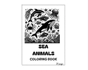 sea animal coloring book PDF