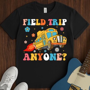 Groovy Field Trip School Bus T-Shirt