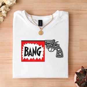 Comfort Colors® BANG Vintage Cowboy T-Shirt, Western Y2k Baby T-Shirt, Western Bachelorette T-Shirt, retro cowboy shirt, cowgirl t-shirt