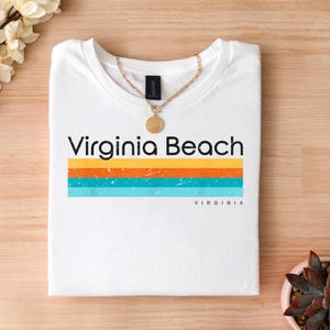 Virginia Beach Retro T-Shirt: Vacation Souvenir Shirt
