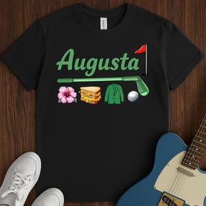 Augusta Golf T-Shirt: Azalea, Pimento Cheese, Jacket Design