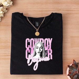 Cowboy Carter Music Retro Y2k Tees, Vintage 90s T-Shirt, Vintage Style Graphic Tee, Tour 2025 Fan Concert Merch
