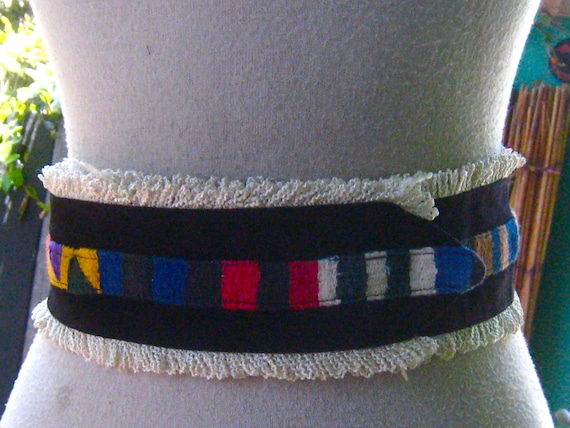 40s 50s GUATEMALAN Belt FIESTA Colors Mexican