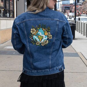 Sustainable Embroidery Art Earth Day Craft Project Earth planet Machine embroidery design Earth embroidery files earth machine embroidery earth embroidery summer earth embroidery t-shirt earth embroidery pattern earth embroidery files digital file
