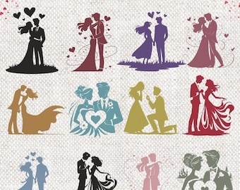 Valentines Day Embroidery Design, Romantic Couple Embroidery, Wedding Couple Embroidery, Valentines Embroidery instant download digital file