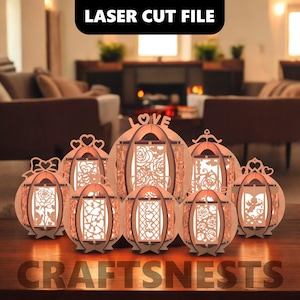 Valentinstag Laterne Laser Cut Datei 3D Laterne Laser geschnitten Mega Bundle svg Valentinstag Kerzenhalter Dekor valentine svg Valentinstag decor svg