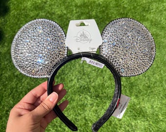 Crystal Blinged Rhinestone Bedazzled Mouse Ears for Adults