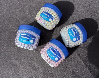 Blinged Rhinestone Bedazzled Mini Vaseline