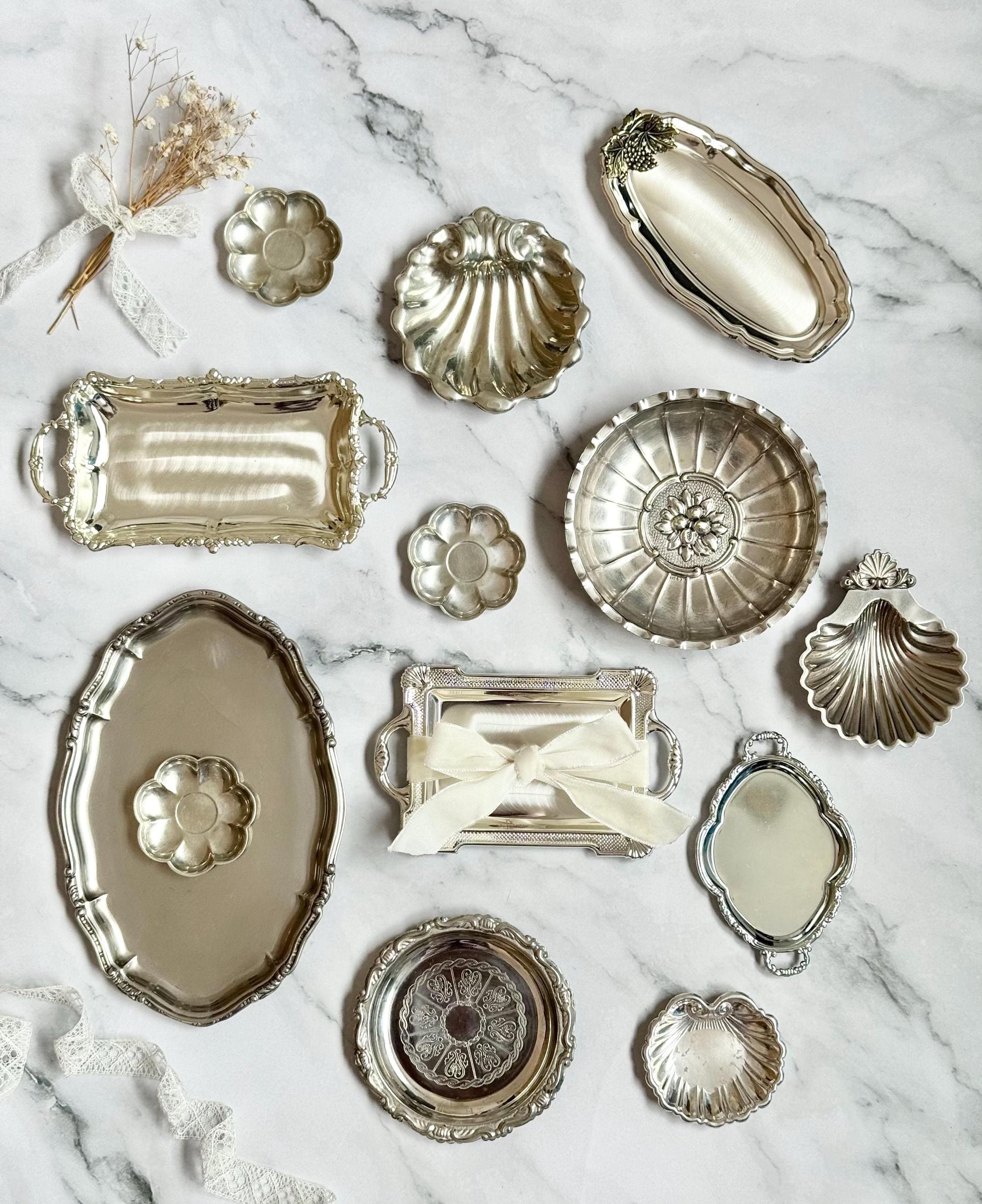 Vintage silver tray - Etsy 日本