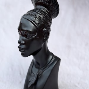 RARE Vintage Lladro Head of Congolese Woman Bust Figurine  #01012148, First-Year Production Piece 1984 HTF