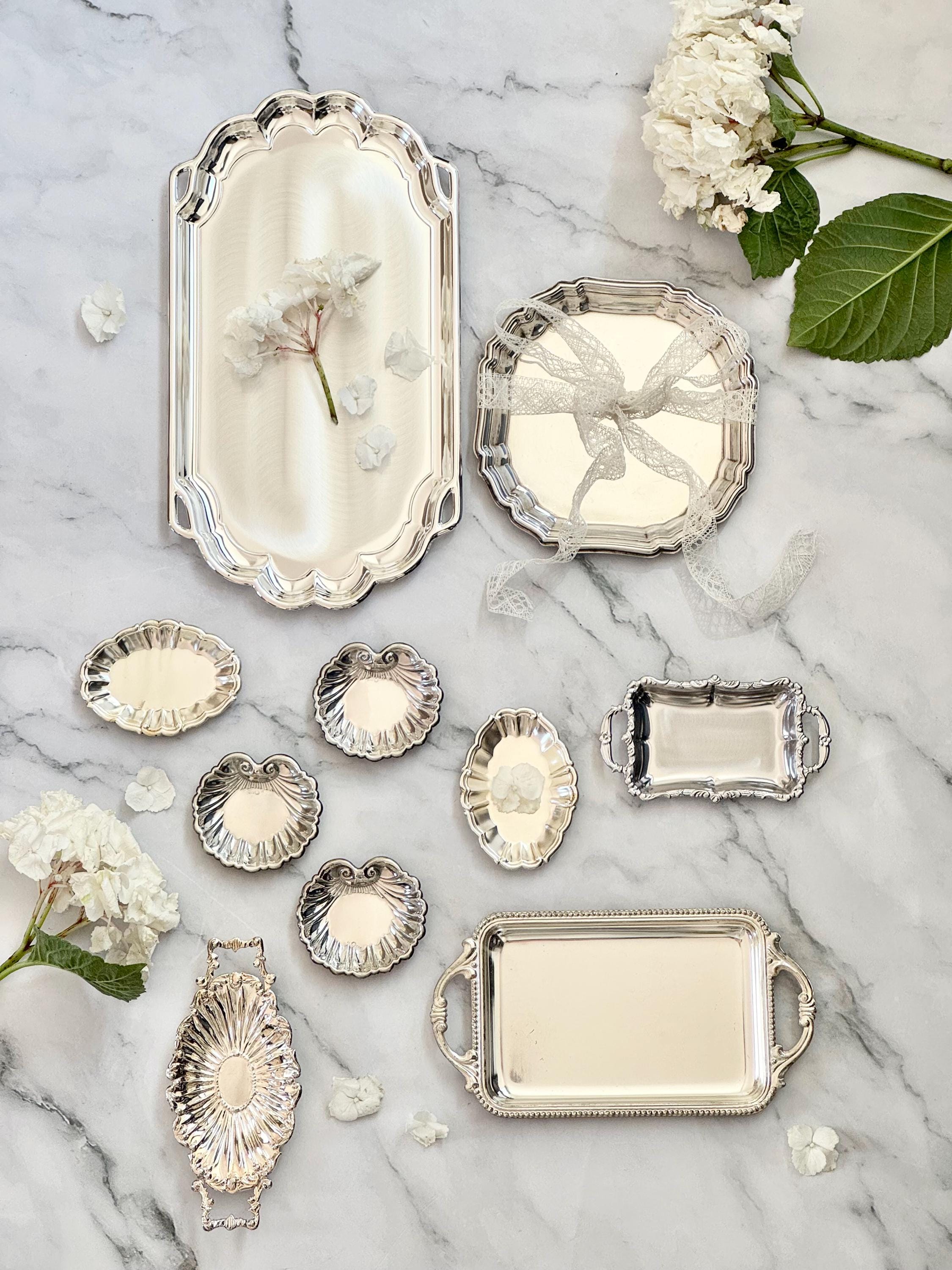 Antique silver tray - Etsy 日本