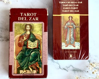 Rare Tarot del Zar Deck NEW SEALED Deck, Made by Lo Scarabeo in 1990s, Vintage Tarot Art, Printed in Spain, Tarot Collection