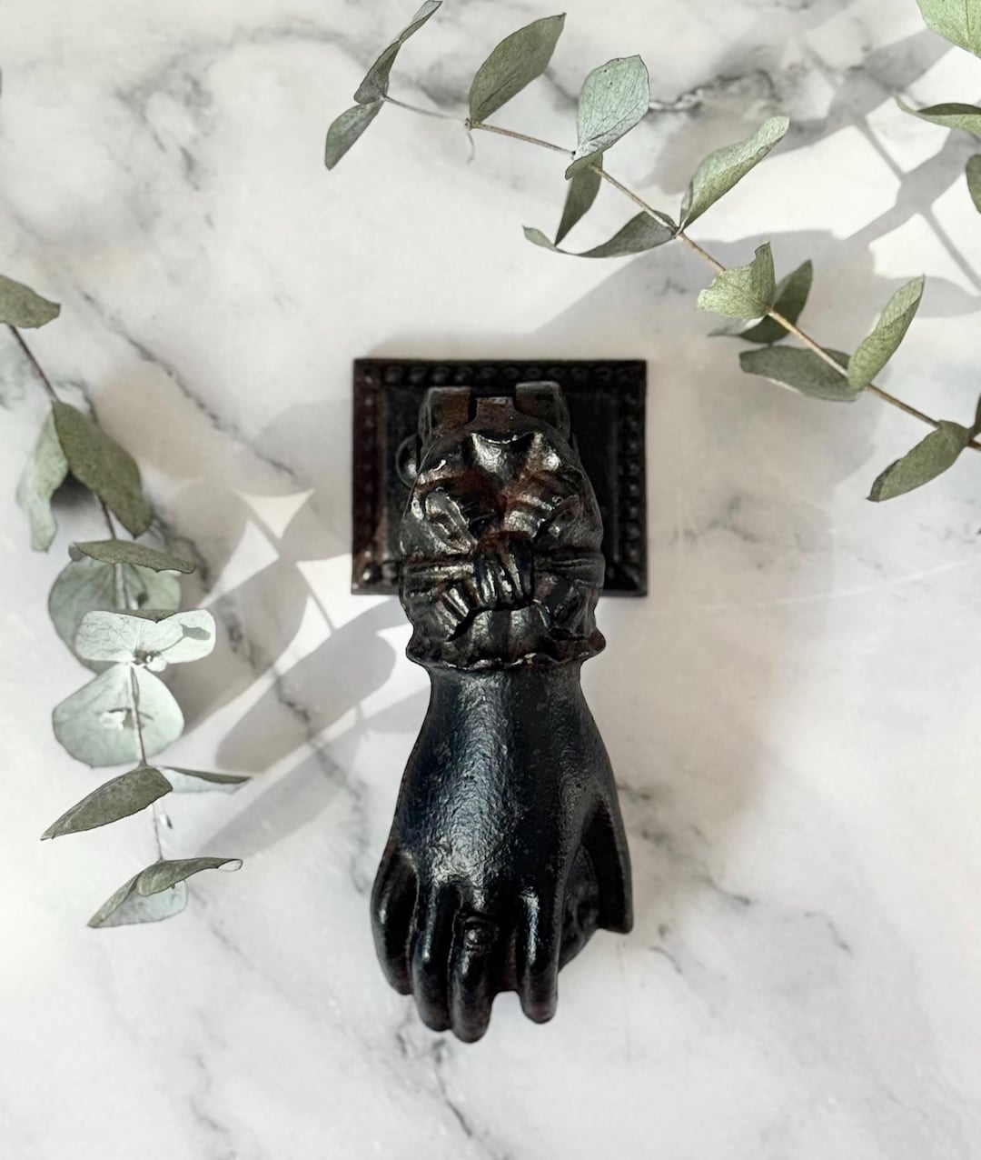 Hand Knocker Instruments Large Antique Female Hand Door Knocker Made From Cast Iron - Etsy
