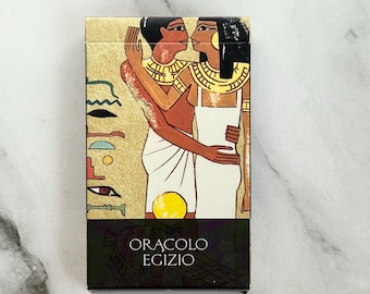 Zeldzame vintage Oracolo Egizio – Oud-Egyptisch orakel, Lo Scarabeo jaren 2000 NIEUW VERZEGELD kaartspel, waarzeggerij kaarten uit het oude Egypte – spiritueel cadeau