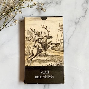 Rare Oracolo Voci dell'Anima, Oracle des messages de l'âme - Tarot poétique - Nouveau jeu de cartes scellé, Tarot vintage Lo Scarabeo des années 2000, Cadeau spirituel pour elle