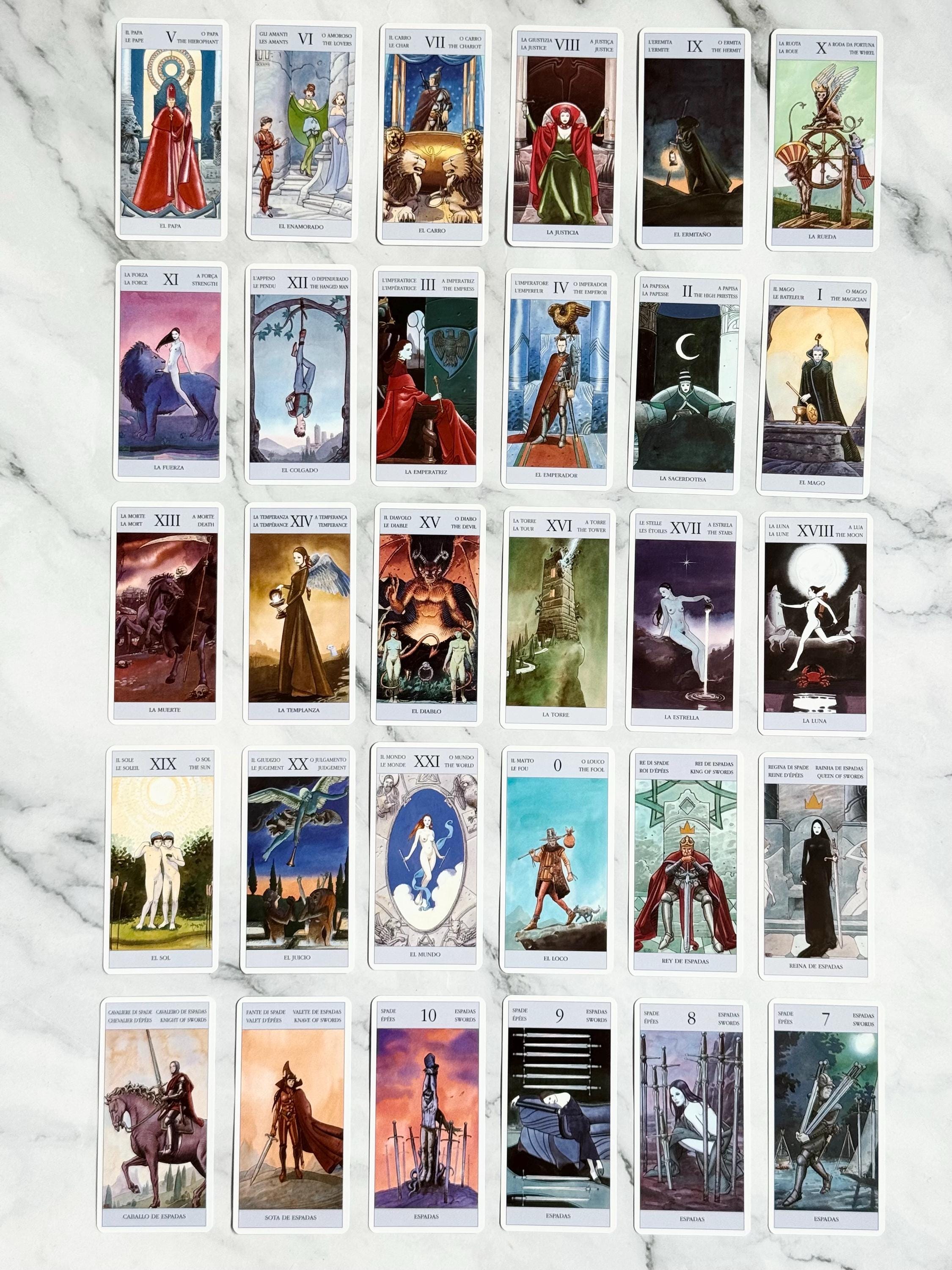Vintage the Secret Tarot by Marco Nizzoli, Tarot De Los Secretos