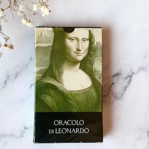 Rare Vintage Oracolo di Leonardo Italian Art Oracle – Mona Lisa Tarot Deck Lo Scarabeo 2000s NEW SEALED Deck, Gift Mona Lisa Art Lovers