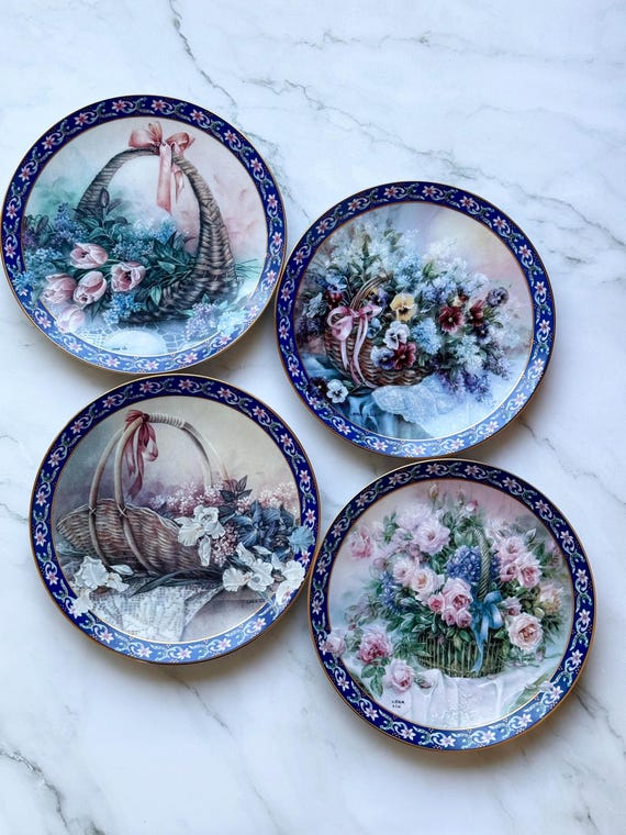 Rare Limited Edition Lena Liu Collector's Vintage Plates 