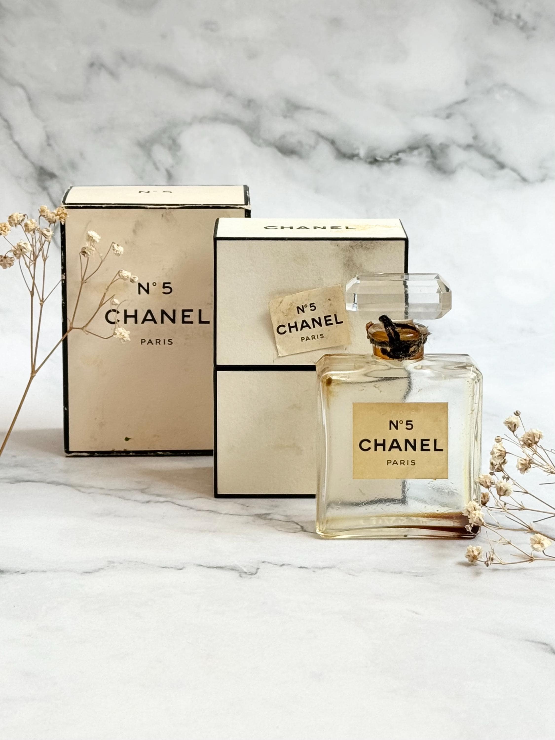 CHANEL No.5 ヴィンテージ 香水 箱付き Vintage chanel no 5 perfume bottle - Etsy 日本