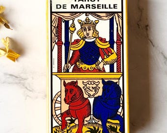 Vintage (1980) Ancien Tarot De Marseille by B. P. Grimaud