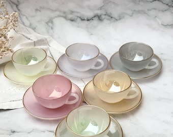 ヴィンテージ アルコパル ハーレクイン コーヒーセット