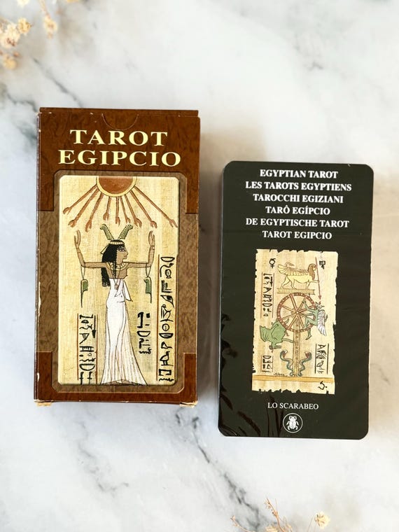rare italian gift card Vintage Tarot Egipcio NEW Sealed Deck, Egyptian Tarot, Made in Italy in 2000 by Lo Scarabeo, Mystical Tarot for Collectors Bonefish Grill and Flemings Prime Steakhouse Give a gift that's rare.