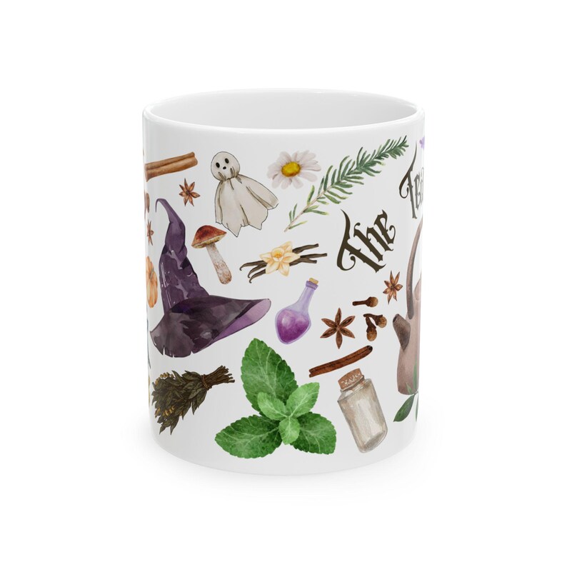The Tea Witch Mug, Witchy Mug, Green Witch Mug, Kitchen Witch Mug, Gift for Tea Lovers, Herbalist Present, Unique Mug, Tea Magic image 4