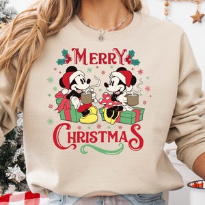 Merry Christmas Mickey And Minnie Sweatshirt, Merry Christmas Shirt, Mickey&#39;s Very Merry Christmas Party, Disneyland Christmas Sweater