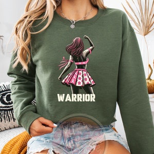 Warrior Sweatshirt, Breast Cancer Sweatshirt, Breast Cancer Gifts, Breast Cancer Awareness, Breast Cancer Survivor, Cancer Sweatshirt