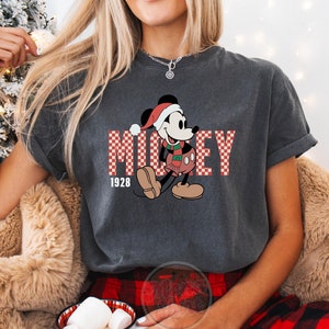 Comfort Colors Mickey Christmas Shirt, Mickey And Friends Shirt, Comfort Colors Disney Shirt, Christmas Minnie Shirt,Pluto Shirt,Disney Gift