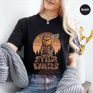 Disney Star Wars Chewbacca Shirt, Retro Wookiee Shirt, Sci-Fi Tee, Chewie Fan Gift, Space Adventure Top, Millennium Falcon Inspired Shirt