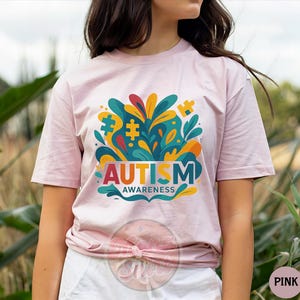 Autism Awareness Shirt, Autism Puzzle Piece Tee, Support Neurodiversity, Inspirational Tee, Autism Mom Gift, Autism Awareness Month Clothing