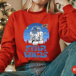 Disney Star Wars R2-D2 Sweatshirt, Star Wars Sweater, Galaxy&#39;s Edge Crewneck, Star Wars Group Shirt, Star Wars Fan Gift, Disney Epcot Shirt