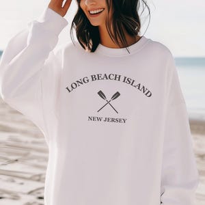 Long Beach Island Sweatshirt: Coastal New Jersey Unisex Crewneck
