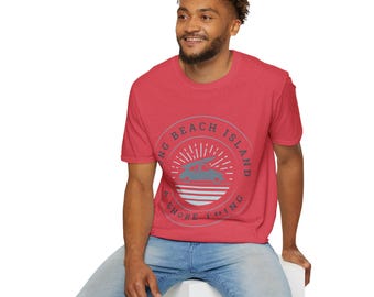 Long Beach Island, A Shore Thing! Unisex Softstyle T-Shirt.  Great vintage T-Shirt to show your love for LBI or as a gift!