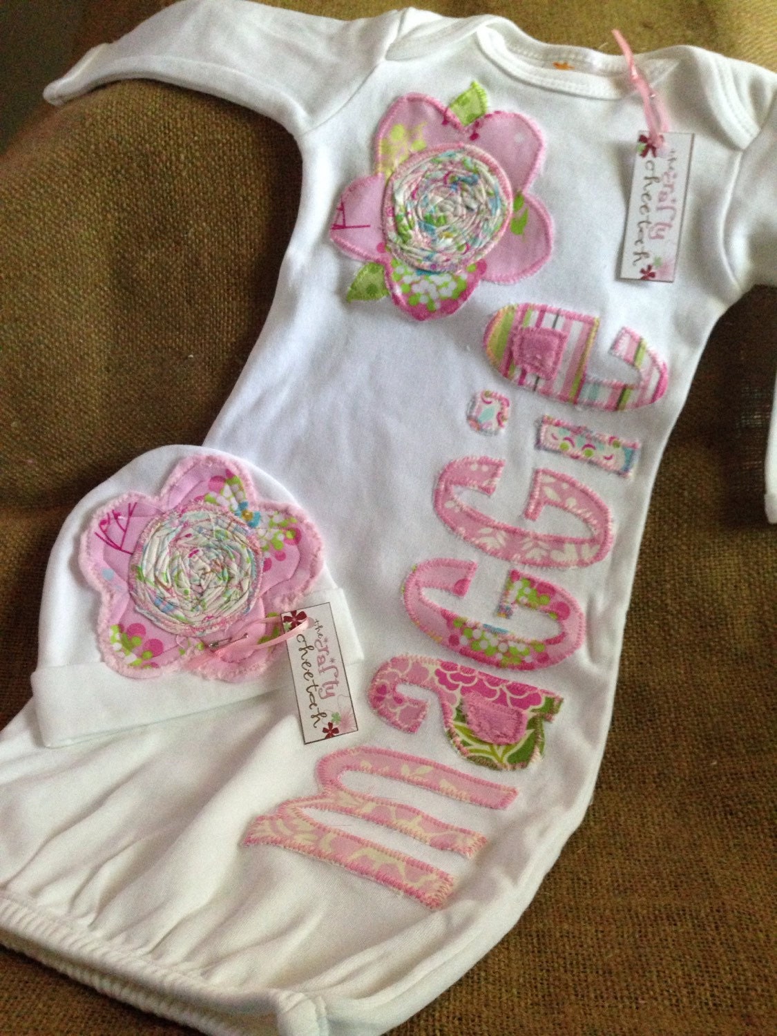 Personalized Infant Gown And Hat Girl Layette Gown Coming Etsy personalized-infant-gown-and-hat-girl-layette-gown-coming-etsy