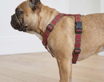 Adjustable Dog Harness Sewing Pattern | XS-XL Tartan Vest (PDF Pattern)