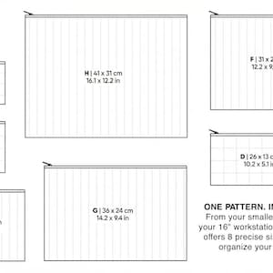 Rectangular Zipper Pattern Quilted Zipper Pouch Sewing Pattern, Beginner-friendly, 8 Sizes (PDF ...
