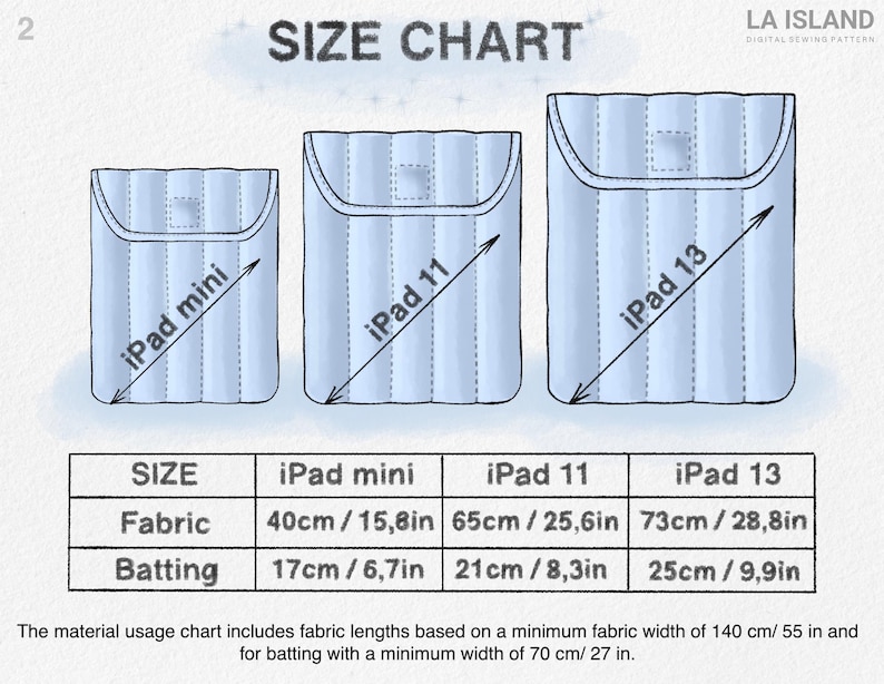 IPad Sleeve Sewing Pattern PDF – Padded Tablet Case (digital Download ...