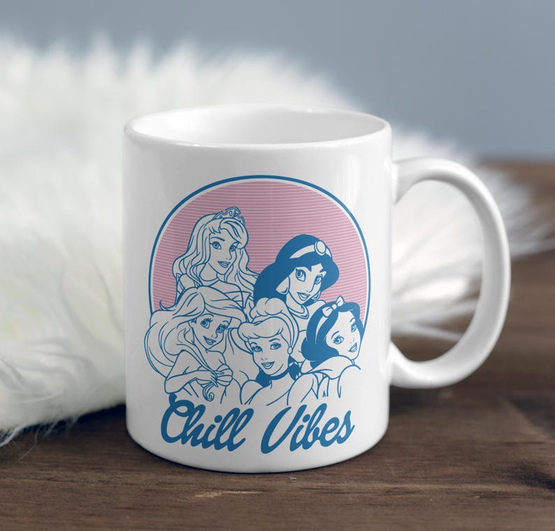 Prinsessans trupp SVG | Retro chill vibbar PNG | 90-tals estetisk tröjdesign | Vaporwave prinsessa digital fil | Temapark gruppresa fil bild 4